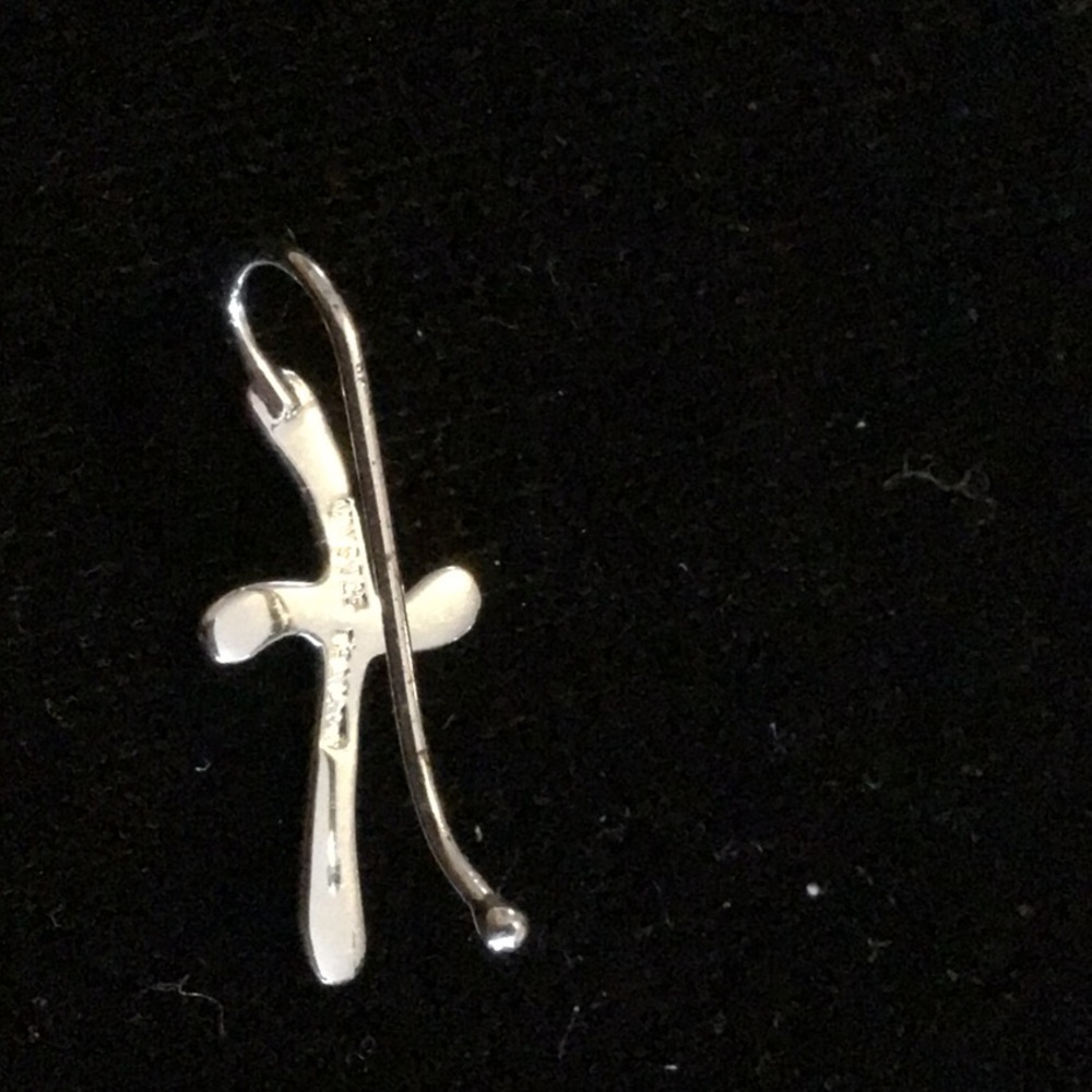 Sterling Silver Color Earrings - Picture 3 of 4